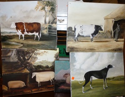 Lot 1047 - Assorted contemporary oil on canvas, being...