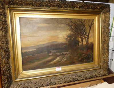 Lot 1076 - Early 20th century English school - Sheep in a...