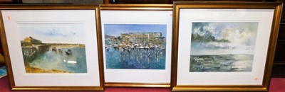 Lot 1079 - Contemporary school - Coastal scene, acrylic...