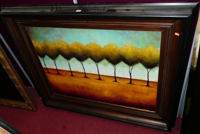 Lot 1115 - Tina Palmer (b.1964) - Silent grove, oil on...