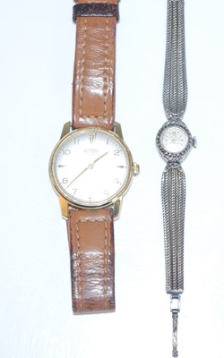 Lot 349 - A gent's Roamer gold plated manual wind...