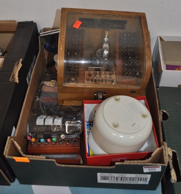 Lot 459 - A collection of watchmaker's parts and tools...