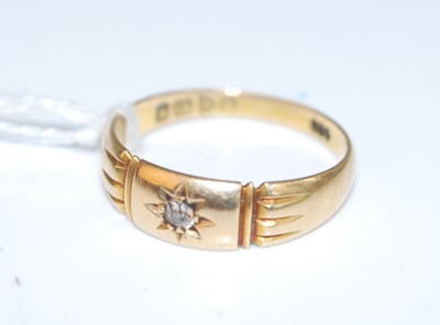 Lot 364 - An early 20th century 18ct gold diamond ring,...