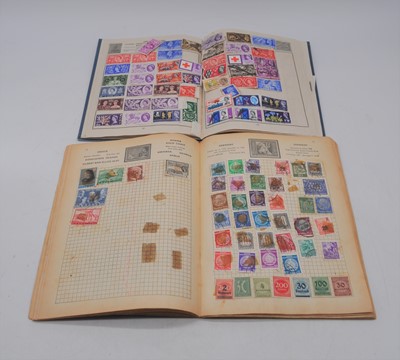 Lot 473 - A Schoolboy Stamp Collection contained in four...