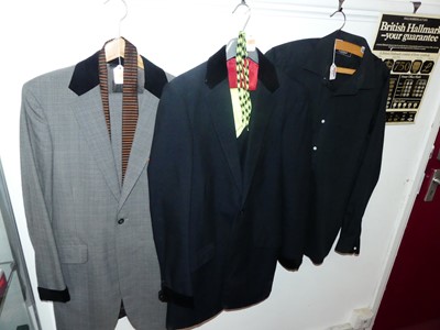 Lot 476 - A 1960s style "teddy boy" suit, the single...