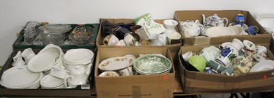 Lot 592 - Six boxes of various glass and ceramics