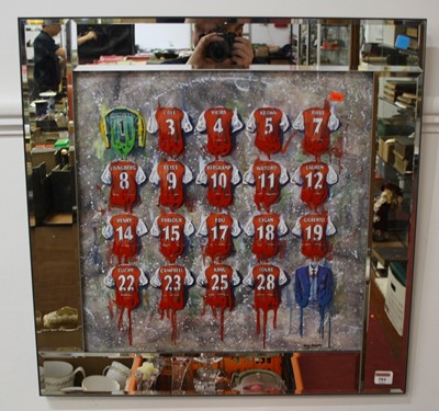 Lot 584 - A modern framed print of the Arsenal football...