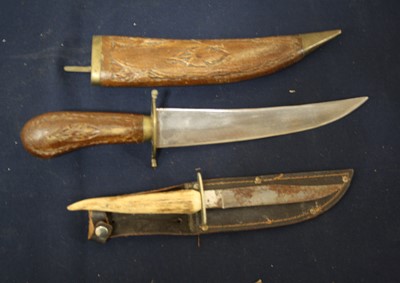 Lot 525 - A Victorian pocket knife, the folding steel...