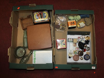 Lot 446 - Two boxes of miscellaneous items, to include...