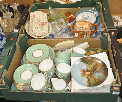 Lot 425 - Two boxes of ceramics to include a Colclough...