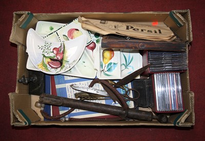 Lot 583 - A box of miscellaneous items, to include CDs,...
