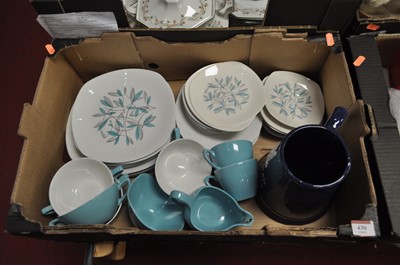 Lot 430 - A box of ceramics to include a Midwinter...