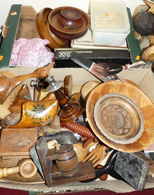 Lot 536 - Two boxes of miscellaneous items, to include a...