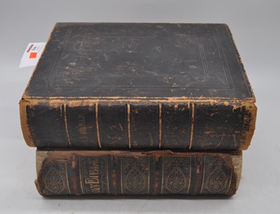Lot 566 - A Victorian illustrated holy bible, bound in...