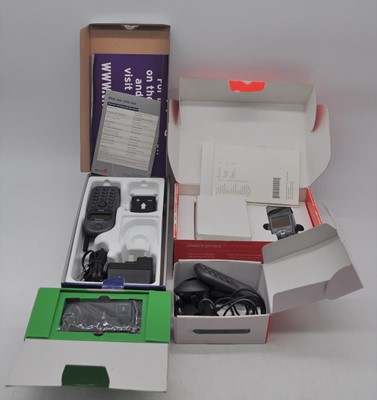 Lot 554 - Two boxes of vintage mobile phones