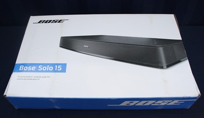 Lot 1177 - A Bose Solo 15 TV Sound System, in original...