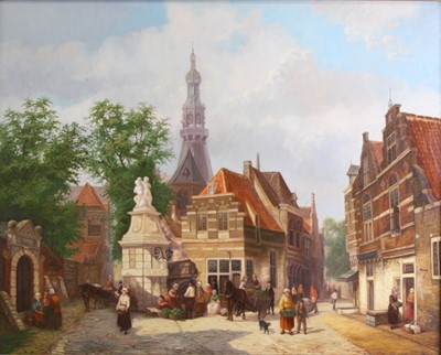 Lot 2494 - Denby Sweeting (1936-2020) - Dutch street...