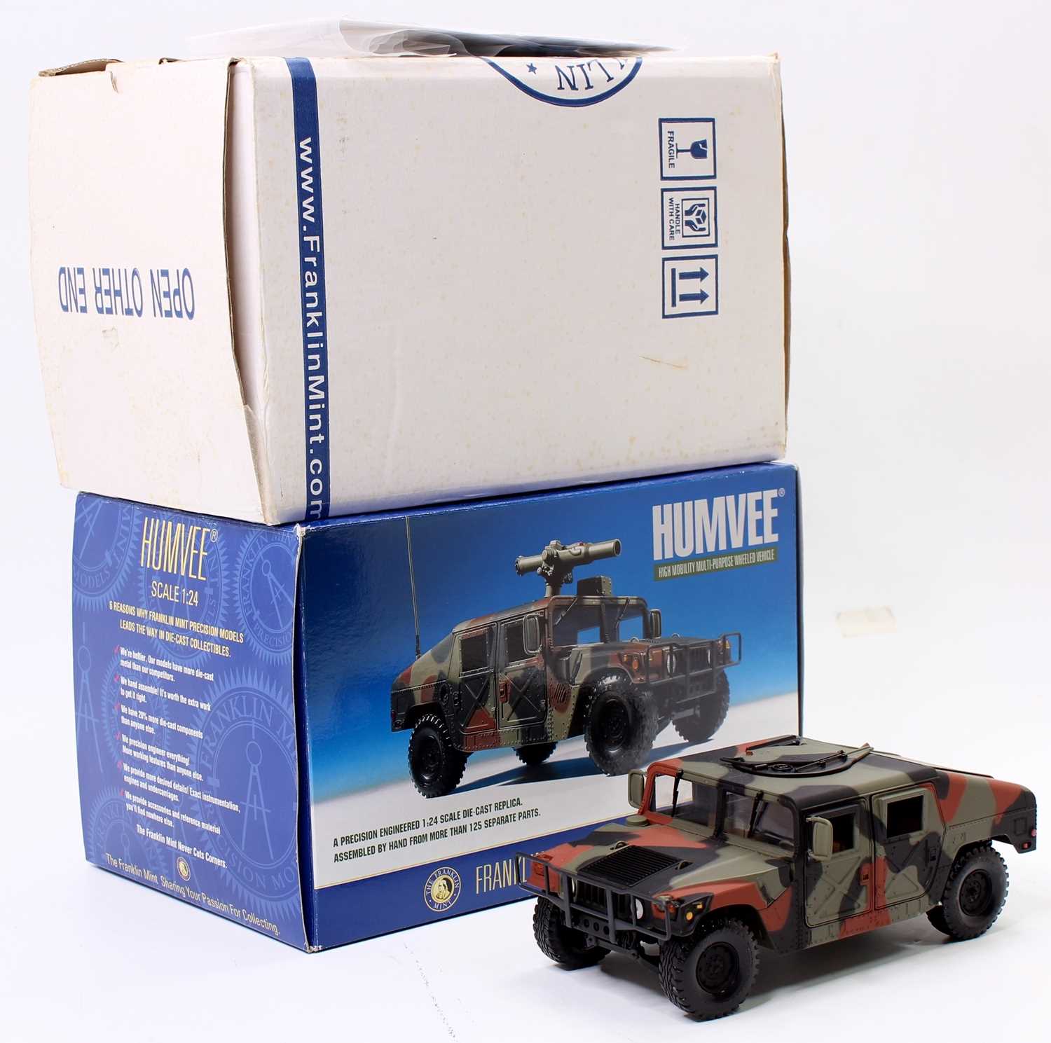 Lot 924 - A Franklin Mint 1/24th scale Humvee M966 in