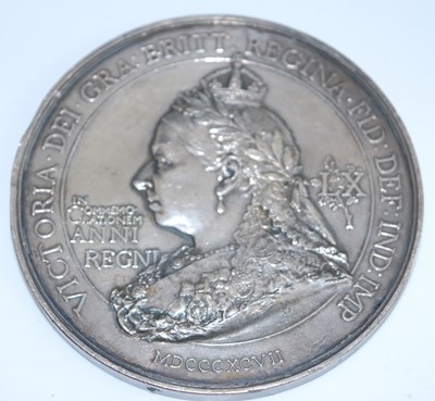 Lot 128 - Victoria, Diamond Jubilee Medal, 1897, crowned...