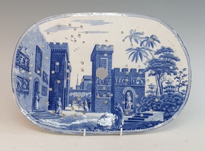 Lot 2061 - A circa 1810 Spode Caramanian series blue and...