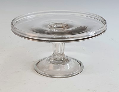 Lot 2105 - A circa 1750 glass tazza, the collar rim above...
