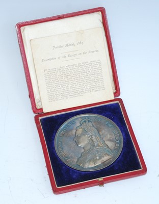 Lot 54 - A Queen Victoria 1887 jubilee medal, obv;...