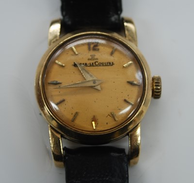 Lot 2633 - A lady's vintage Jaeger LeCoultre 9ct gold...