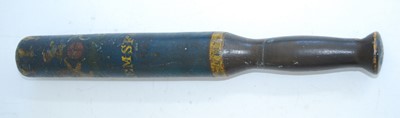 Lot 172 - A Victorian turned wooden truncheon,...