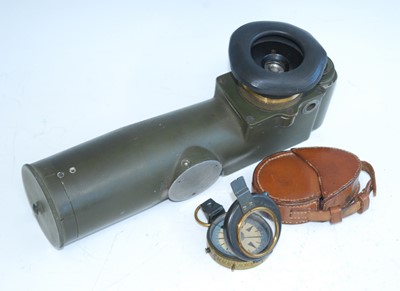 Lot 32 - A WW II Mk IV prismatic compass, marked Newton...