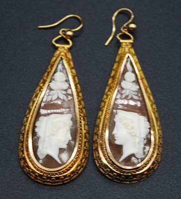 Lot 2660 - A pair of late Victorian yellow metal carved...