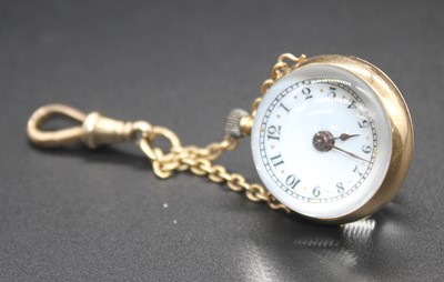 Lot 2669 - A vintage 9ct gold mounted crystal pendant...