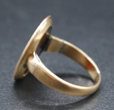 Lot 2679 - An early 19th century yellow metal red...
