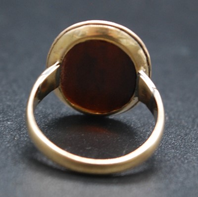 Lot 2679 - An early 19th century yellow metal red...