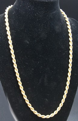 Lot 2690 - A Middle-Eastern yellow metal ropetwist...