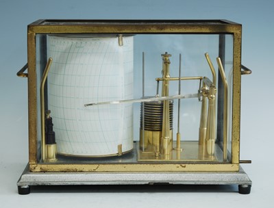 Lot 58 - A mid-20th century marine barograph, having a...