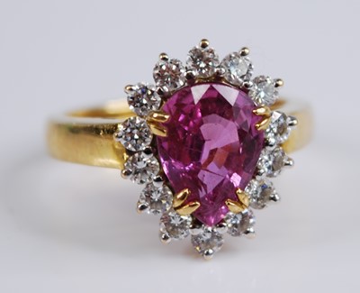 Lot 2205 - A yellow and white metal, tourmaline and...