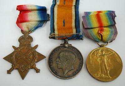 Lot 34 - A WW I trio to include 1914-15 Star, British...