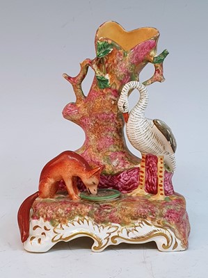 Lot 2076 - A circa 1840 Staffordshire spill holder,...