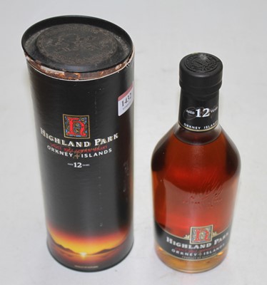 Lot 1417 - Highland Park aged 12 years single malt Scotch...