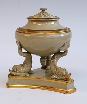 Lot 2072 - A circa 1820 Wedgwood drabware pastille burner...