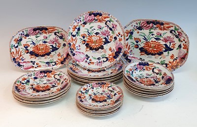 Lot 2073 - A circa 1820 Hicks and Meigh ironstone dinner...