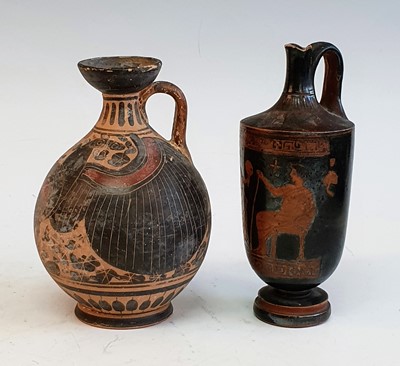 Lot 2035 - A Greek Attic terracotta lekythos, in the 5th...