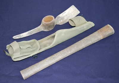 Lot 179 - A post WW II U.S. Army entrenching axe, in...