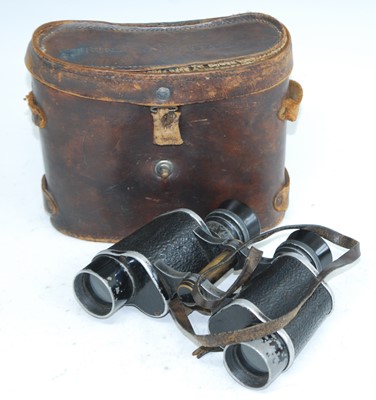 Lot 84 - A pair of WW I French Bino Prism binoculars by...