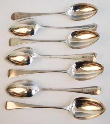 Lot 2137 - A harlequin suite of Georgian & later silver...