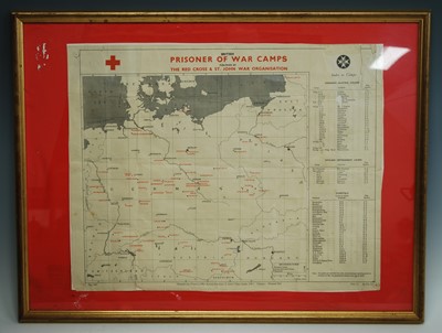 Lot 88 - A WW II map of Northern Europe, British...