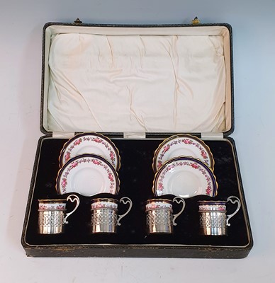 Lot 2092 - An early 20th century Aynsley bone china four...