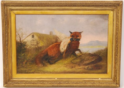 Lot 439 - English school, late 19th century, fox with...