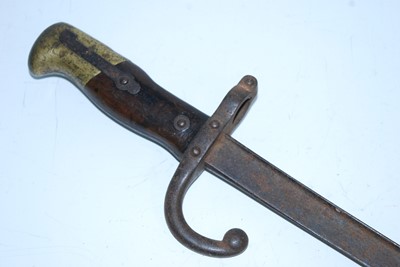 Lot 24 - A French M1874 Gras bayonet, having a 52cm...