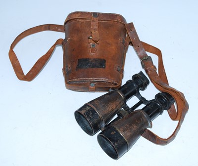 Lot 43 - A pair of WW I military binoculars, with War...
